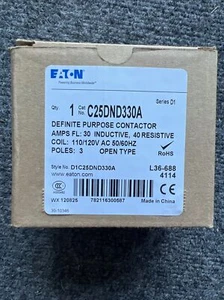 EATON CORPORATION C25DNF330A Series D1 Definite Purpose Contractor New In Box - Picture 1 of 4
