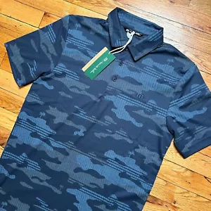 Travis Mathew Beachside Stealth Golf Polo Größe Small neu mit Etikett $ 133 Blue Nights Camouflage - Bild 1 von 9