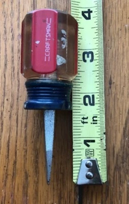 VINTAGE CRAFTSMAN STUBBY FLAT HEAD SCREWDRIVER 9 4151 C WF 1/4" - Image 1 of 4