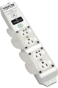 TRIPP LITE SPS406HGULTRA Surge Protector Strip, 4 Outlet, White, 6ft. Cable - Picture 1 of 8
