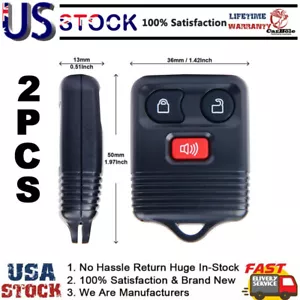 2 Remote Car Key Fob For Ford F150 F250 F350 2005 2006 2007 2008 2009 10-11 US - Picture 1 of 11