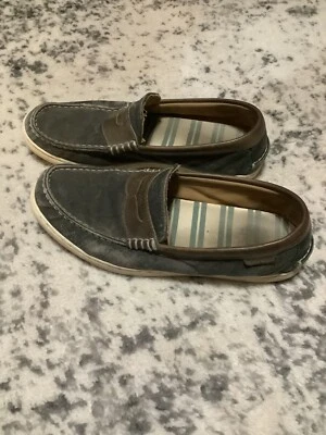Cole Haan Weekender Para hombres 9M Zapatos Mocasín Lona Barco Cubierta Gris Envejecido Foto 1 de 4