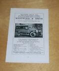 ROYAL BLUE TOURING CARS of WESTWOOD & SMITH EDINBURGH ADVERTISEMENT. 1930's