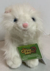 New Webkinz White Persian Cat Kitty Shaggy Tags Sealed Code HM110 Blue Eyes - Picture 1 of 8