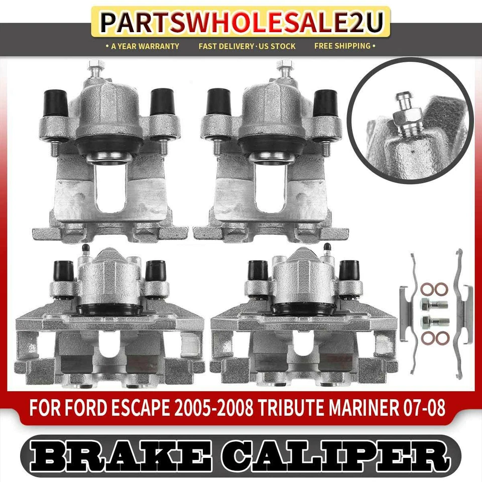 4 шт передних и задних тормозных суппортов для Ford Escape Mazda Tribute Mercury Mariner - Изображение 1 из 4