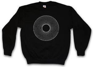 DONUT SPIRAL SWEATSHIRT PULLOVER Hypnose Maze Labyrinth Mystic Leave - Bild 1 von 1