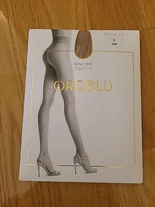 OROBLU Divine 10 Nanofibre Tights, Nude Size M - Picture 1 of 8