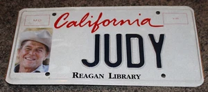 California  REAGAN LIBRARY  Collectable Plate "JUDY" - Picture 1 of 4