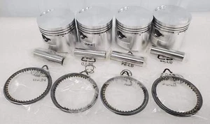 Kit de pistón Honda 69-76 CB750 CB750K - 4 kits - tamaño STD - 61,0 mm - Imagen 1 de 4