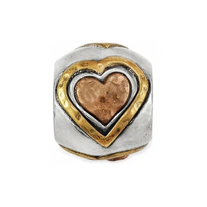 Nuevo Brighton ART & SOUL ALL HEARTS 2 Tonos Dije Cuentas ¡RETIRADO! - Imagen 1 de 3