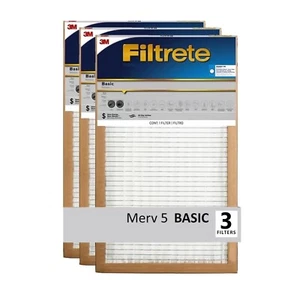3M Filtrete 14x24x1 Air Filter MERV 5 HVAC AC Furnace Filter Replacement - 3pk - Picture 1 of 4