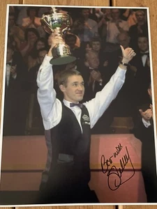 Stephen Hendry Hand Signed 16x12 Snooker Photo. Autographed Image. See PROOF - Picture 1 of 2