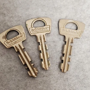 Lot of  3 Vintage Master Lock Padlock Keys - Picture 1 of 2