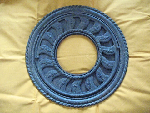 Round Floor Grate Antique 2 Pc. Cast Iron Chicago Mansion 1880s Cover
