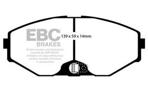Pastillas de freno de calle y pista EBC DP41471R Yellowstuff para 93-97 J30 - Imagen 1 de 7