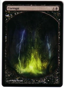 MTG • Corrupt Corrompere • Textless PROMO DCI JUDGE ARENA NM - Picture 1 of 1