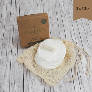 Abschminkpads waschbar 21 Stück,Bambus & Baumwolle,wiederverwendbar,plastikfrei - Bild 1 von 4