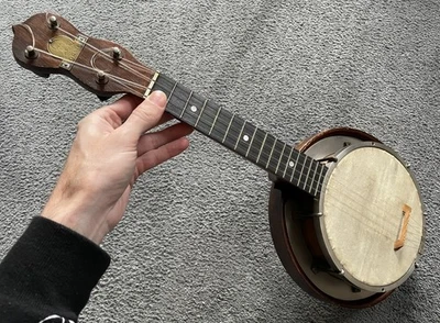 Ukelele George Formby Dallas B Banjolele Banjo Uke 4 Cuerdas De Colección Años 30 Foto 1 de 4