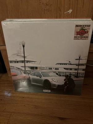 Larry June Spaceships On The Blade Orange And Cream Quad Vinyl NEW SEALED - Image 1 of 4