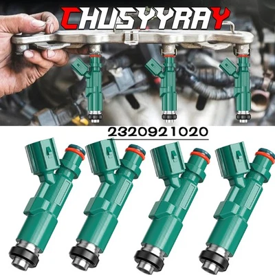 Inyector de combustible 4 piezas para Toyota Echo 2000-2005 1,5 L I4 reconstruido #23250-21020 Foto 1 de 4