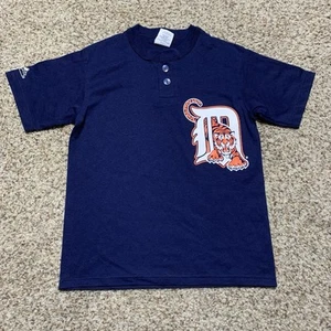 Majestic MLB Vintage Detroit Tigers Baseball Trikot Gr. Jugend klein NEU marine - Bild 1 von 2