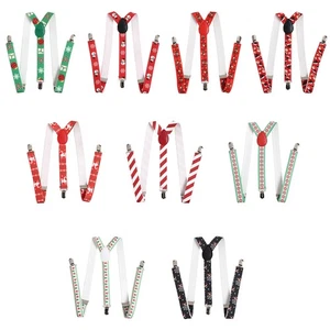 1Pc Santa Suspender Christmas Funny Wide Elastic Y Back Adjustable w/Metal Clip - Picture 1 of 52