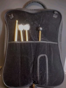 Borsa a percussione Marimba 5 tasche bastone da mazza in pelle manico e tracolla - Foto 1 di 18