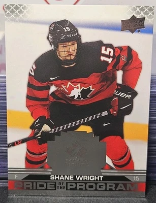 2022 Upper Deck Team Canada Shane Wright 🇨🇦🇨🇦🇨🇦 Pride Of The Program  - Image 1 of 2