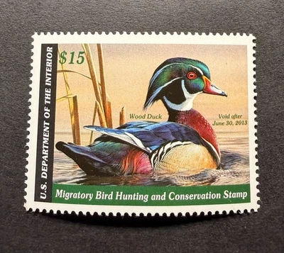 Марки WTD - #RW79 2012 - Федеральная марка США с изображением утки - как новые оригинальные без наклеек и следов - Изображение 1 из 2