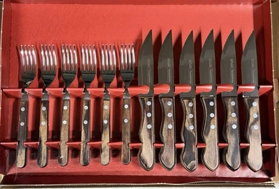 Juego de cuchillos y tenedores para carne TRAMONTINA 12 piezas Porterhouse Foto 1 de 4