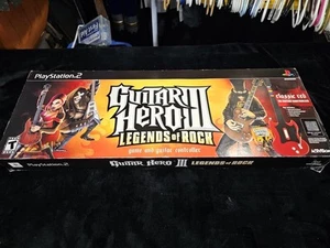 Guitar Hero III 3 Playstation 2 PS2 Legends Of Rock Classic Red SG in box W/Game - Picture 1 of 18