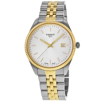 Tissot Ballade 40mm White Dial Two Toned Stainless Steel Watch T1564102203100 - Image 1 of 4