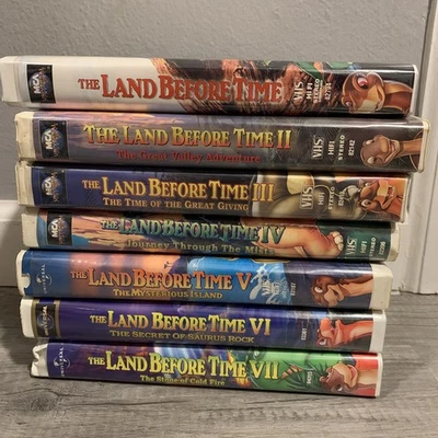 The Land Before Time VHS Lot  of 7 (I-VII) - Image 1 of 4