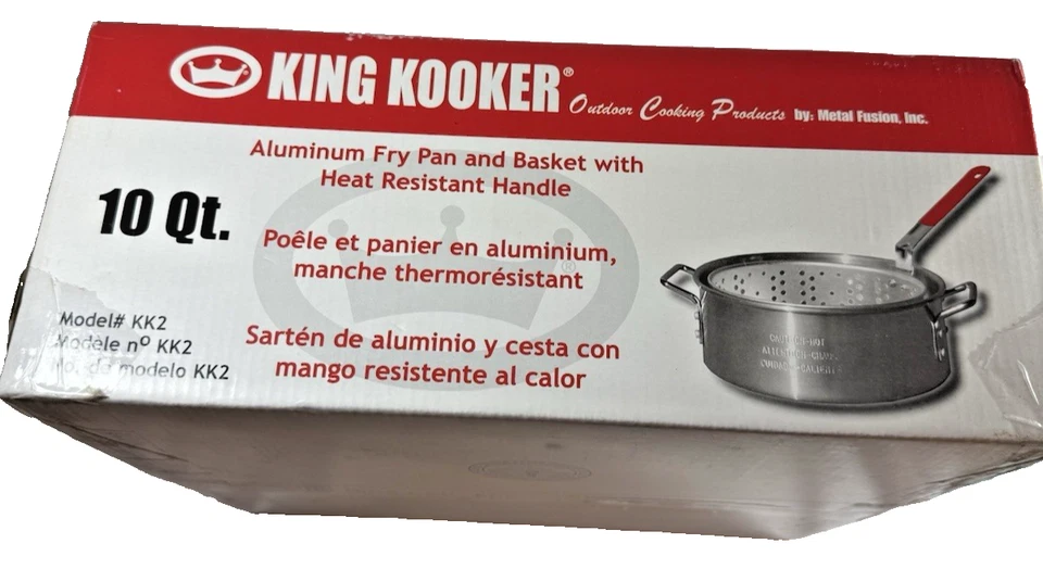 King Kooker Kk2 9 Quart Aluminum Fry Pan With Basket 081795000024