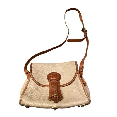 DOONEY & BOURKE Vintage All Weather Leather Essex Crossbody Bag Cream/Tan Small - Image 1 of 4