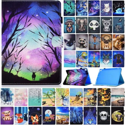 For iPad 10.2 9th 8th 7th 5/6th Gen 9.7 Leather Shockproof Flip Smart Case Cover - Image 1 of 4