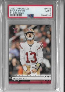 2022 Brock Purdy Rc PSA 9 Panini Chronicles Photogenic - Bild 1 von 2