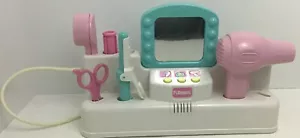 Tocador de salón de belleza Playskool secador rizador espejo vintage años 80 - Imagen 1 de 12