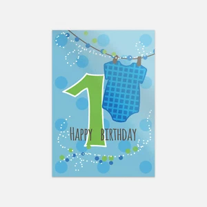 Calcomanía de vinilo Happy First Birthday Creepers - Imagen 1 de 1