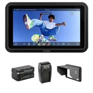 Atomos Shinobi GO 5 w/ Watson Batt Pck, Watson Charger Batt, Atomos Sun Hood Kit - Picture 1 of 12