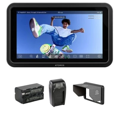 Atomos Shinobi GO 5 w/ Watson Batt Pck, Watson Charger Batt, Atomos Sun Hood Kit - Image 1 of 4