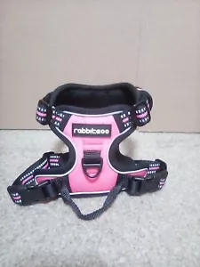 Rabbitgoo No-Pull Pet Harness W/ 2 Leash Clips Pink M Padded Escape Proof - Picture 1 of 3