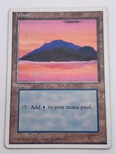 Magic: The Gathering💎Island💎1995 Deck Master 4th Edition🌟WOTC🌟MTG