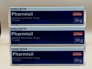 Pharmisil Cream- Lamisil Generic Athlete Foot Terbinafine Jock Itch Tinea 30gX3 - Picture 1 of 4
