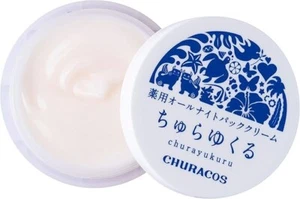 CHURACOS Churayukuru All night pack face Cream Okinawa 25g x 1 MADE in JAPAN - Picture 1 of 3