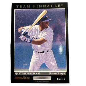 1992 Double Sided Team Pinnacle Gary Sheffield/Edgar Martinez #6 insert MLB Card