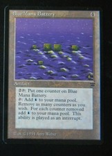 BLUE MANA BATTERY : MTG : LEGENDS : 1994 : VERY FINE/NEAR MINT : SEE PHOTO'S