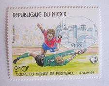 REPUBLIQUE DU NIGER - Coupe Du Monde De Football ITALIA 90 Vérone 210F - NUOVO
