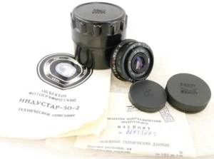 ⭐NEW⭐ KMZ INDUSTAR 50-2 50mm f/3.5 Russian Soviet USSR Pancake Lens M42 MINT - Picture 1 of 9