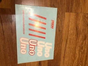 libretto uso e manutenzione fiat Uno - Picture 1 of 1